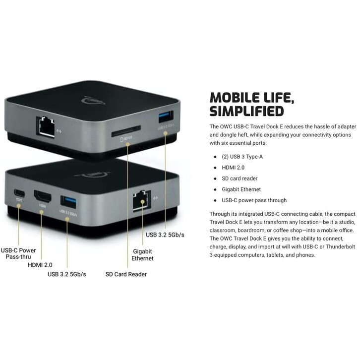 OWC USB-C Travel Dock E