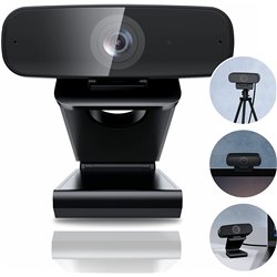BC Master BC-W1 Webcam Full HD avec capteur CMOS 1/2,7" noir