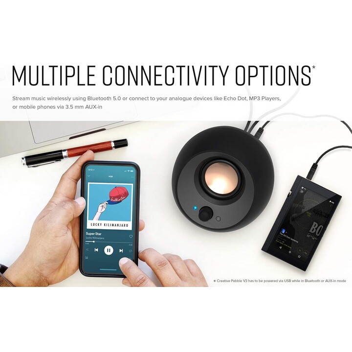Creative Labs Pebble V3 PC speakers black