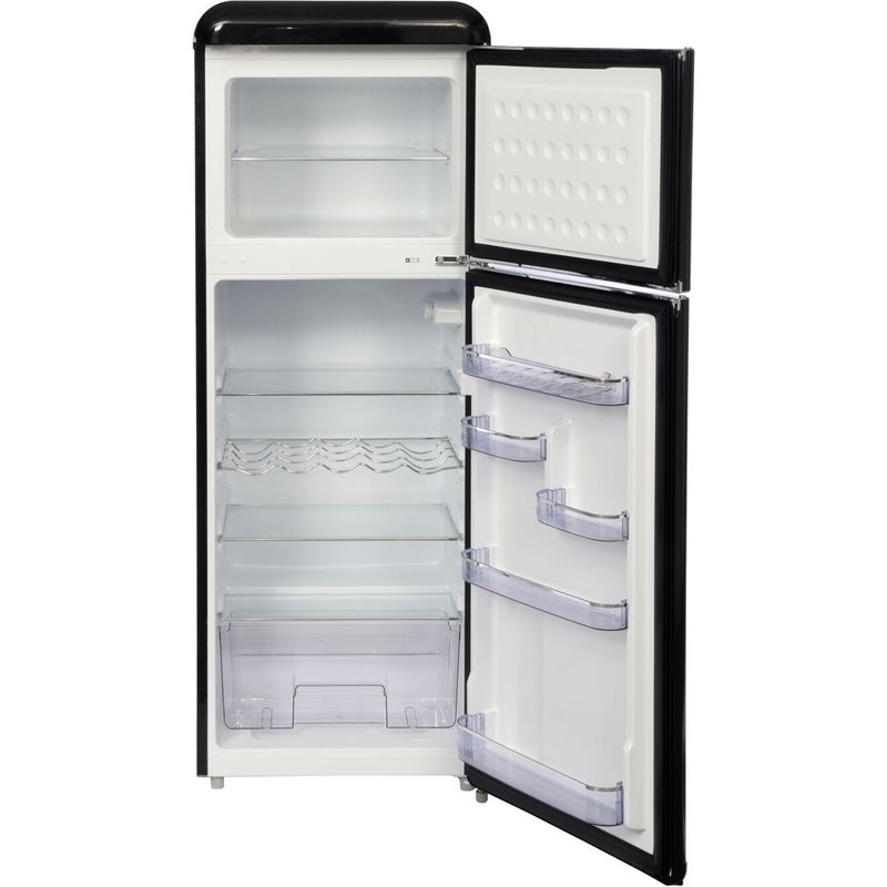 Ravanson LKK-210RB réfrigérateur-congélateur Autoportante Noir