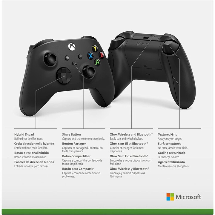 Controle Microsoft XboX Carbon Black