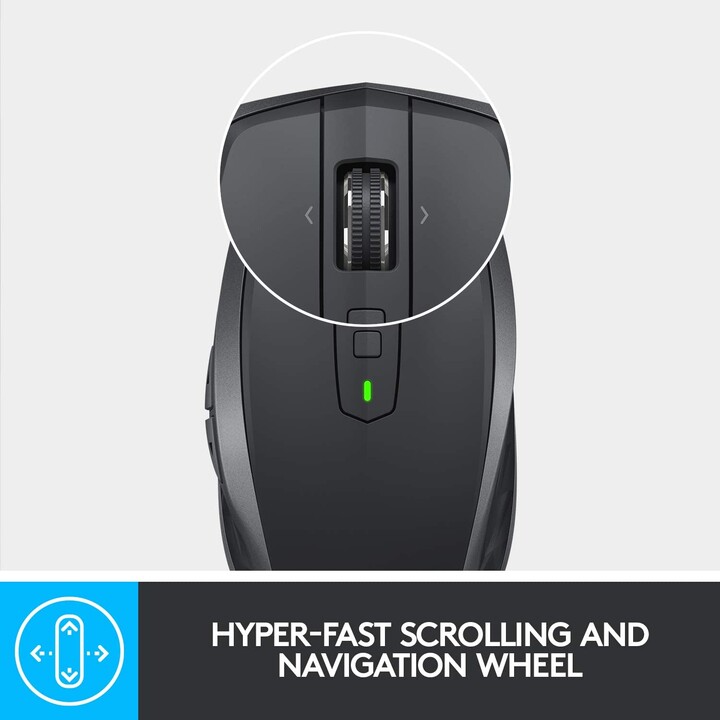 Logitech MX Anywhere 2S Mouse Destro Wireless RF + Bluetooth Laser 4000 DPI