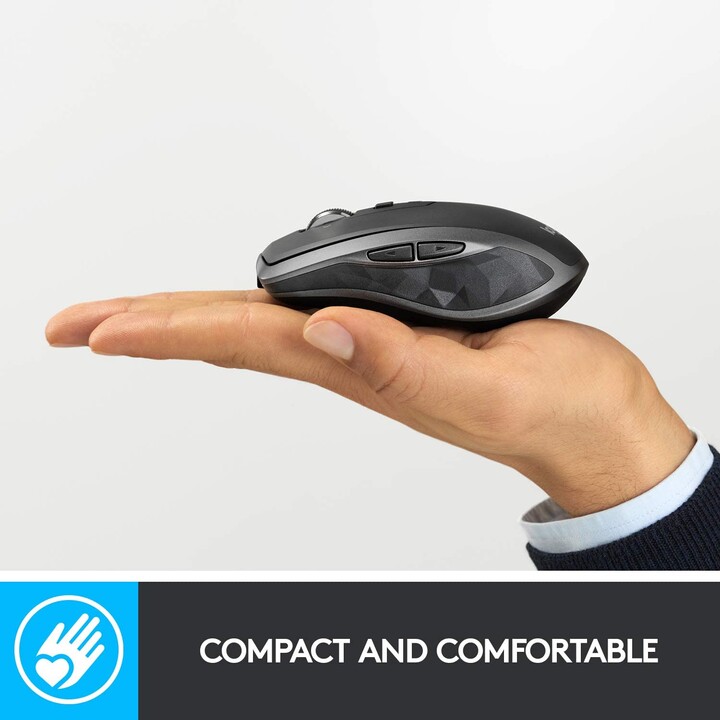 Logitech MX Anywhere 2S Mouse Destro Wireless RF + Bluetooth Laser 4000 DPI