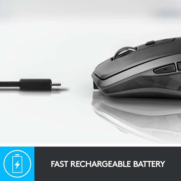 Logitech MX Anywhere 2S Mouse Destro Wireless RF + Bluetooth Laser 4000 DPI