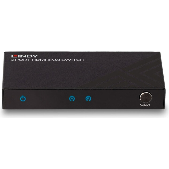 Lindy 38337 Switch HDMI a 2 porte 8K60 Nero