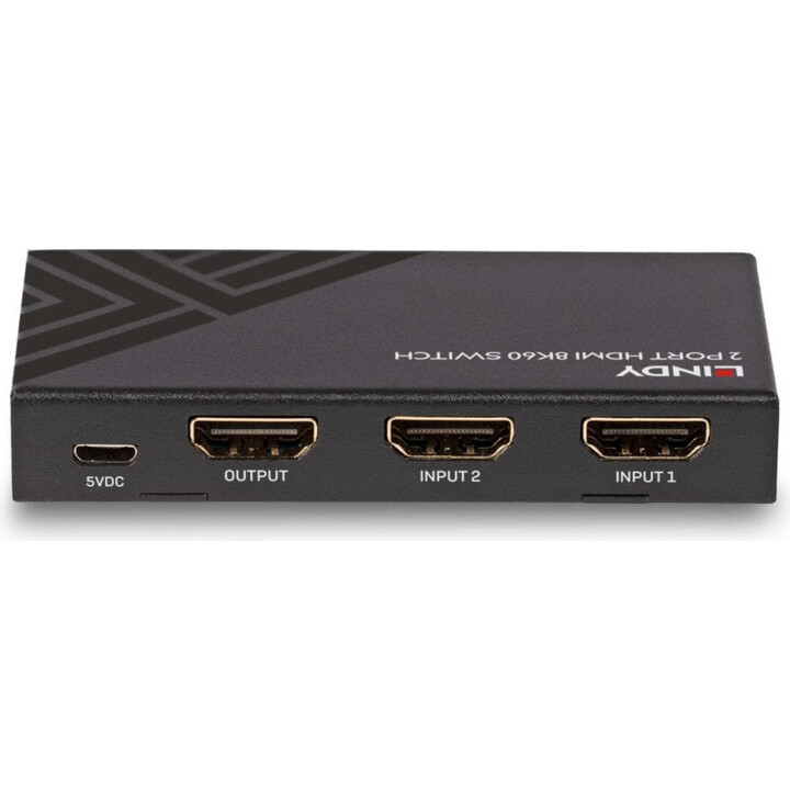 Lindy 38337 Switch HDMI a 2 porte 8K60 Nero