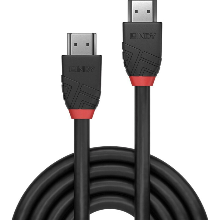 LINDY Black Line 8k60hz cavo HDMI 5 m nero