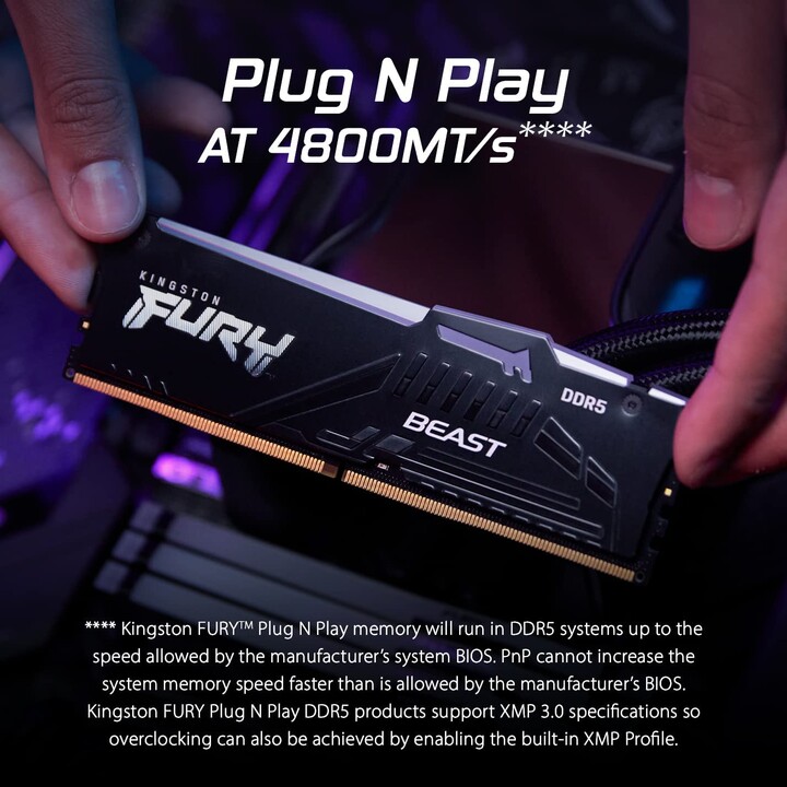 Kingston Technology FURY Beast RGB módulo de memoria 64GB 2 x 32GB DDR5 5600 MHz