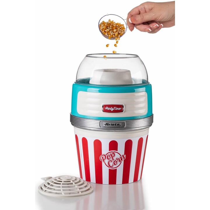 ARIETE Popcorn XL 2957/1 Partytime palomitas de maiz poppers 1100 W Turquesa