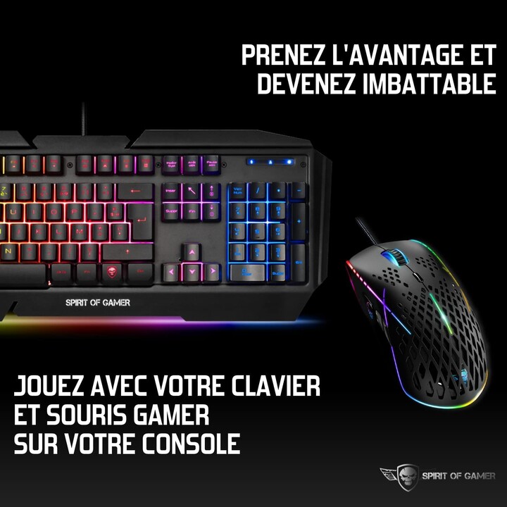 CONTROLEUR DE CONVERTISSEUR CONVERTISSEUR ESPRIT DE JEU GAMER CROSS X - PERMET D'UTILISER TOUT CLAVIER ET SOURIS - PLUG AND 