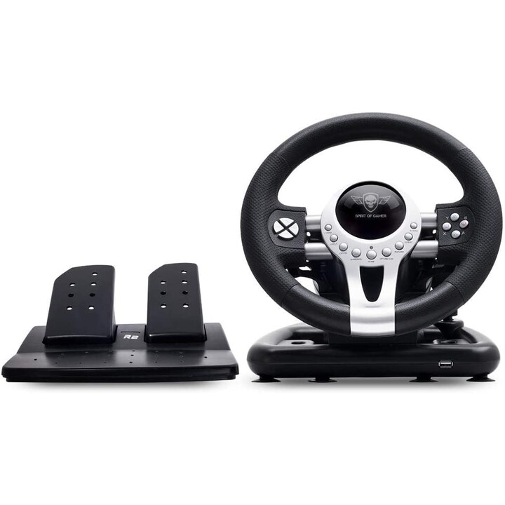 Spirit of Gamer Race PRO Wheel 2 racing wheel with pedals black/silver
