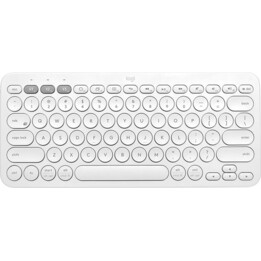 Tastiera Bluetooth multidispositivo Logitech K380 (wireless, bianca)