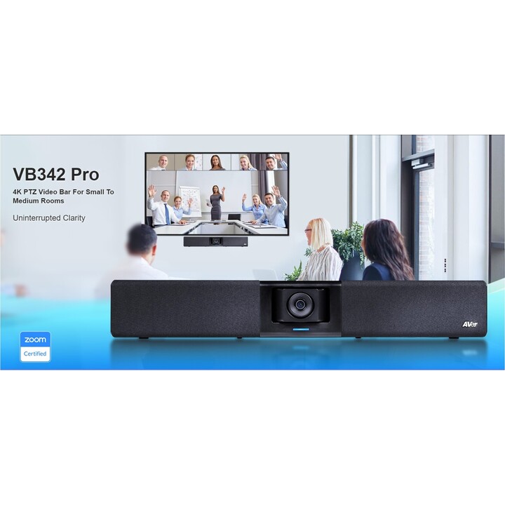 Aver VB342 Pro 4k PTZ USB Soundbar 15x Schwarz
