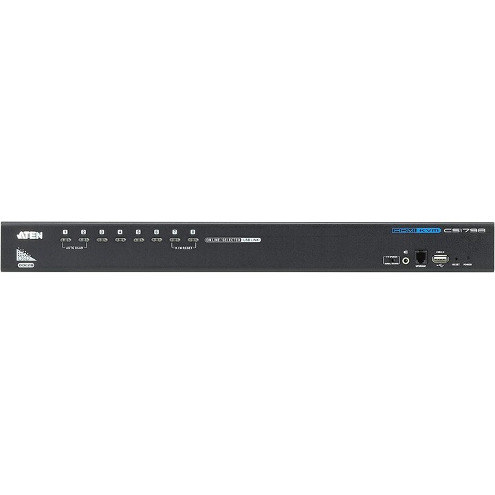 Chaveador KVM de áudio HDMI/USB ATEN de 8 portas