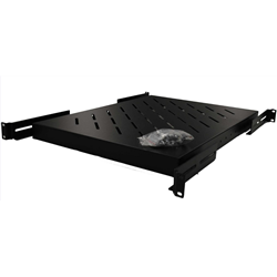 Plateau fixe réglable MicroConnect pour armoire rack 19"