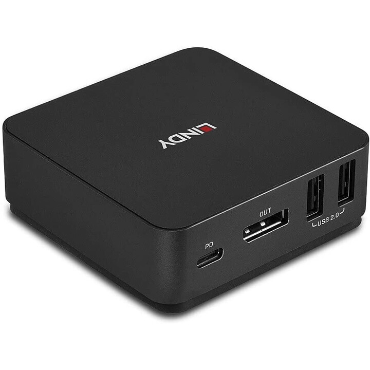 Lindy 2 Porta Tipo C, DisplayPort 1.2 KVM Switch