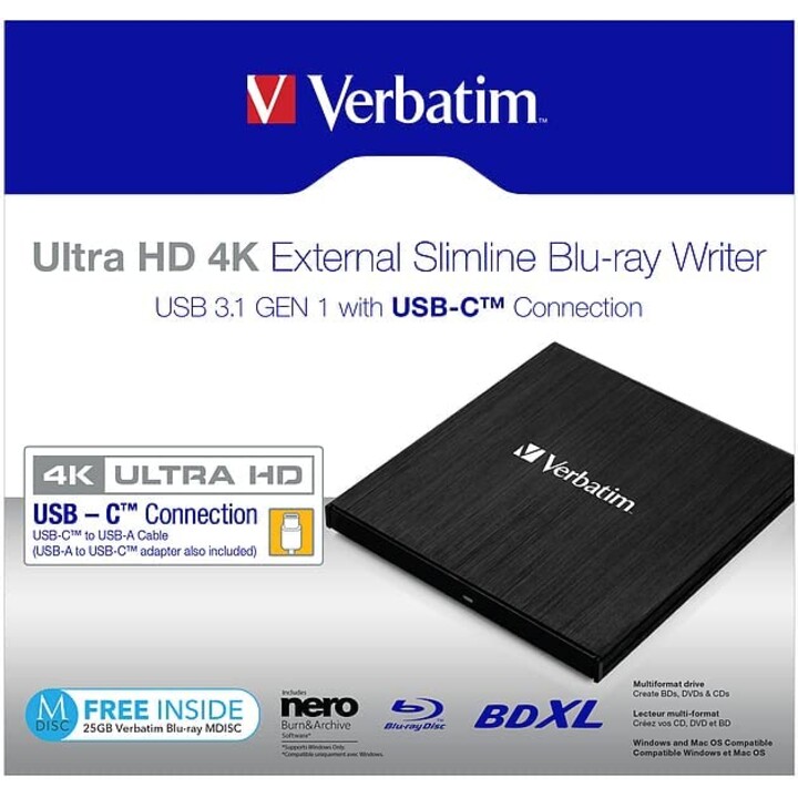 Verbatim 43888 External Recorder Black