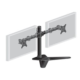 Iiyama double support d'écran DS1002D-B1 pour deux écrans jusqu'à 30"" (VESA 75-100mm, max. 10kg) noir