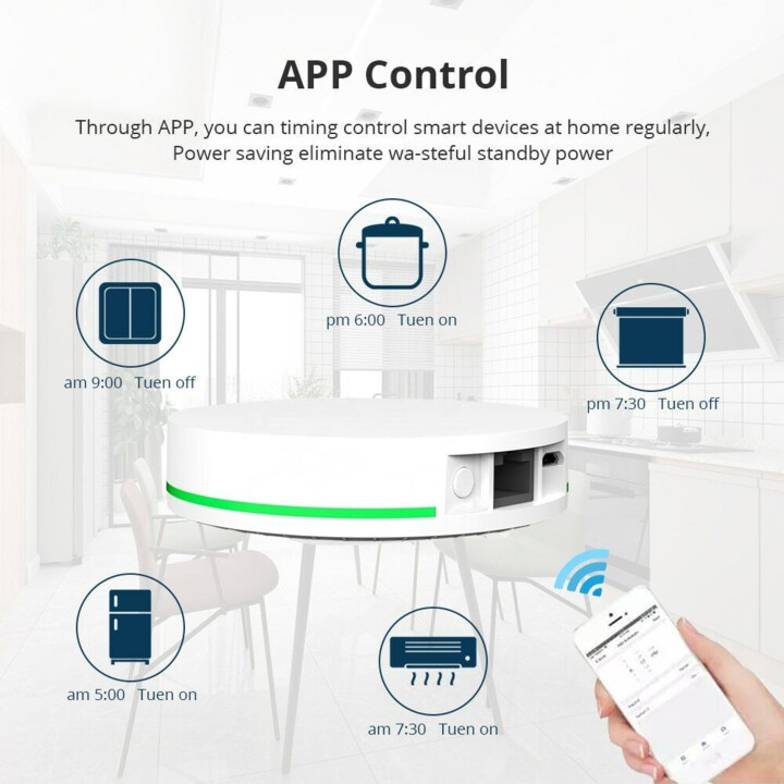 Zemismart Hub Sensor Tuya puerta de enlace con cable