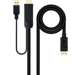 Nanocable 10.15.4352/ HDMI-Stecker - DisplayPort-Stecker Konverterkabel 1,8 m Schwarz