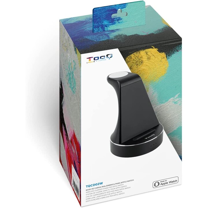 Tooq TQCD02W Base de carga inalámbrica para Apple Watch, iPhone y smartphone