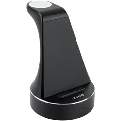 Base de Carga Inalámbrica para Apple Watch, iPhone y Smartphone Tooq TQCD02W