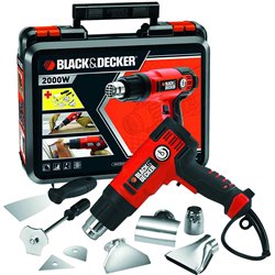 Black & Decker KX2200K-QS heat gun Hot air gun 720 l / min 645 ° C 2000 W Black, Orange