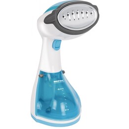MPM MZP-01 Ferro a vapor Base em aço inox 1200 W Azul, Aço escovado, Transparente, Branco