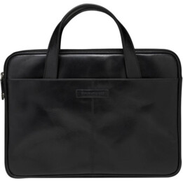 Silkeborg 13" (2nd Gen.) - Full grain leather bag for notebook until 13" - Black