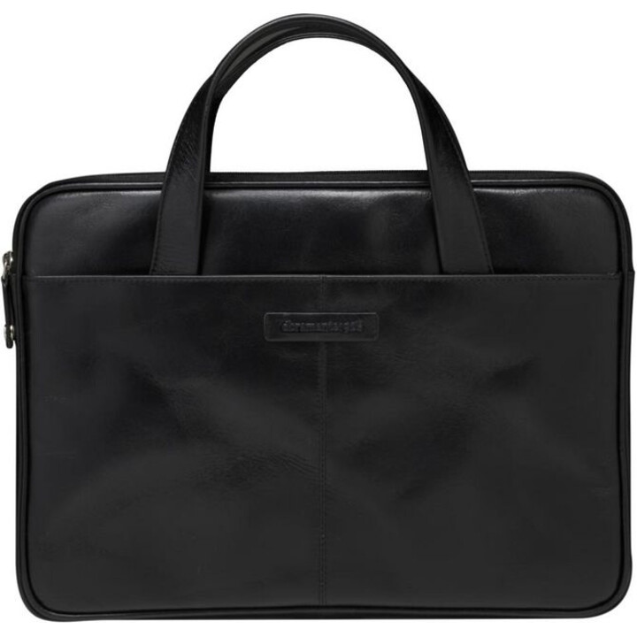 Silkeborg 13" (2nd Gen.) - Borsa in pelle pieno fiore per notebook fino a 13" - Nera