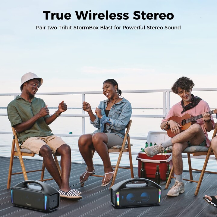 Enceinte Bluetooth Tribit Stormbox Blast 90W Noir