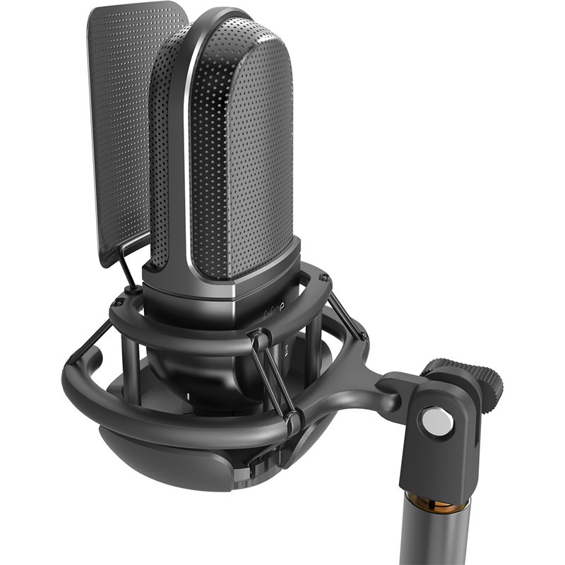 Fifine K726 Microphone XLR Noir pour Enregistrement et Streaming sur PC