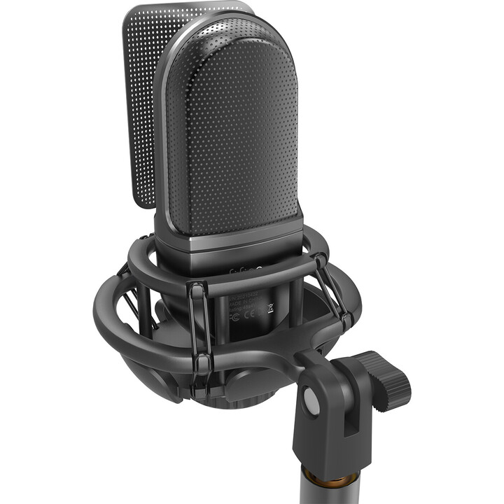 Fifine K726 XLR Microphone Black for Recording and Streaming on PC