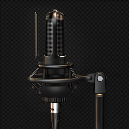 Fifine K726 Microphone XLR Noir pour Enregistrement et Streaming sur PC