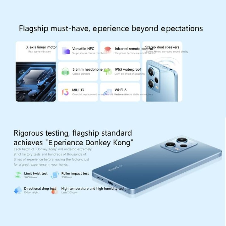 Xiaomi Redmi Note 12 Pro 5G 8GB 256GB NFC Dual Sim Branco