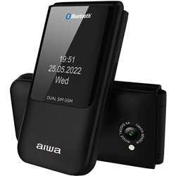 Telefono cellulare Aiwa FP-24BK per anziani/nero