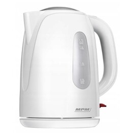 MPM Cordless kettle MCZ-105, white, 1.7 l