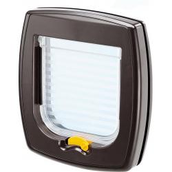 FERPLAST Swing 9 - Puertas para perros medianos y gatos grandes, marrón