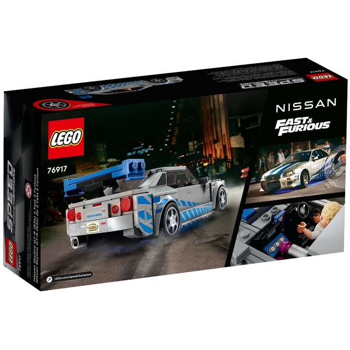 Lego speed champions 76917 velozes e furiosos nissan skyline gt-r