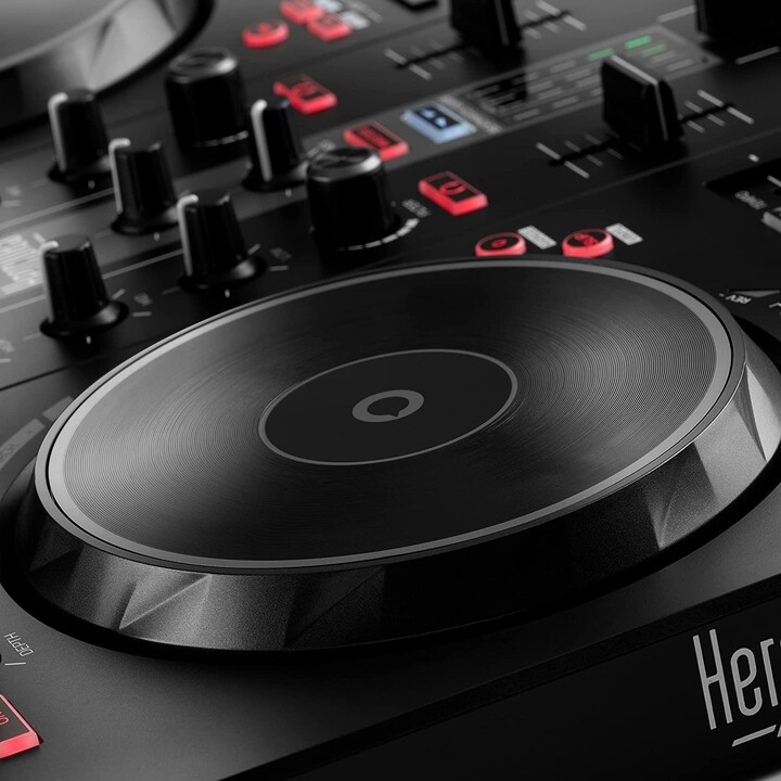 Hercules INPULSE 300 MK2 Vinyl-Scratcher Schwarz, Rot