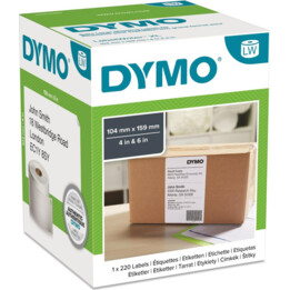 Étiquette DYMO® Original pour LabelWriter™ 4XL/5XL 104 mm x 159 mm (pour étiquettes d'expédition, blanc, permanent, 1 x 220