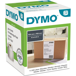 Etiqueta original DYMO® para LabelWriter™ 4XL/5XL 104 mm x 159 mm (para etiquetas de remessa, branco, permanente, 1 x 220 etique
