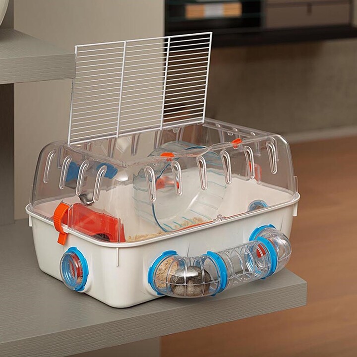 Jaula para hámster Ferplast COMBI 1, 40,5 x 29,5 x h 22,5 cm, Multicolor