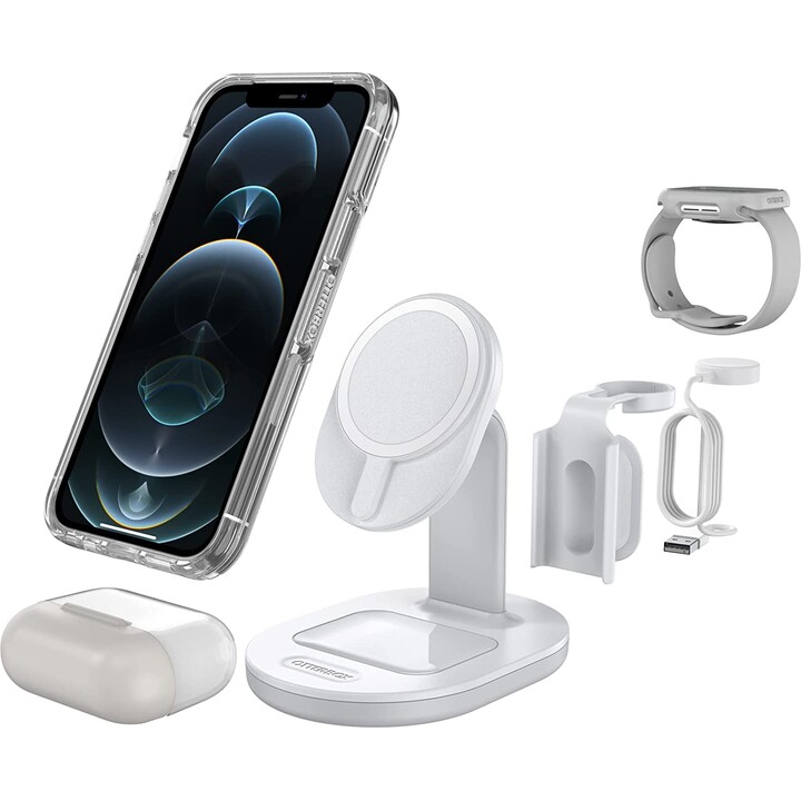 OtterBox supporto di ricarica wireless 3 in 1 MagSafe bianco