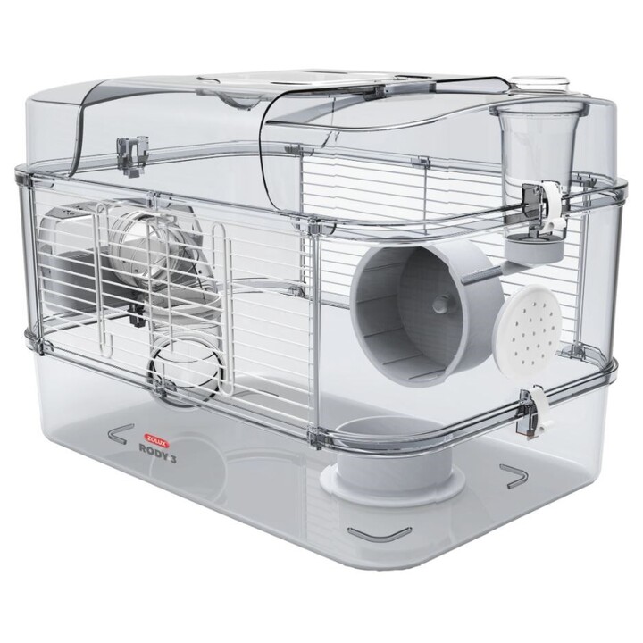 Zolux Rody3 Trio, gabbia per roditori 28 x 41 x 67 cm, bianco