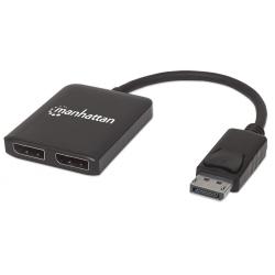 Manhattan 207768 divisor de video DisplayPort 2x DisplayPort