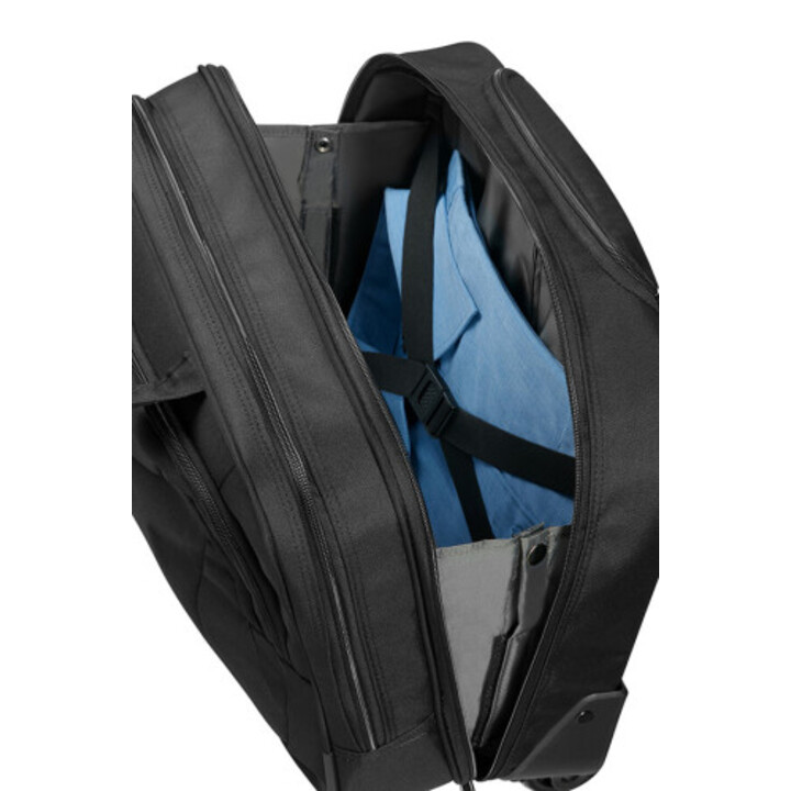 Porte-Documents À Roulettes Pour Ordinateur Portable 15.6" Compartiment À Vêtements 230x440x380 Mm Noir American Tourister
