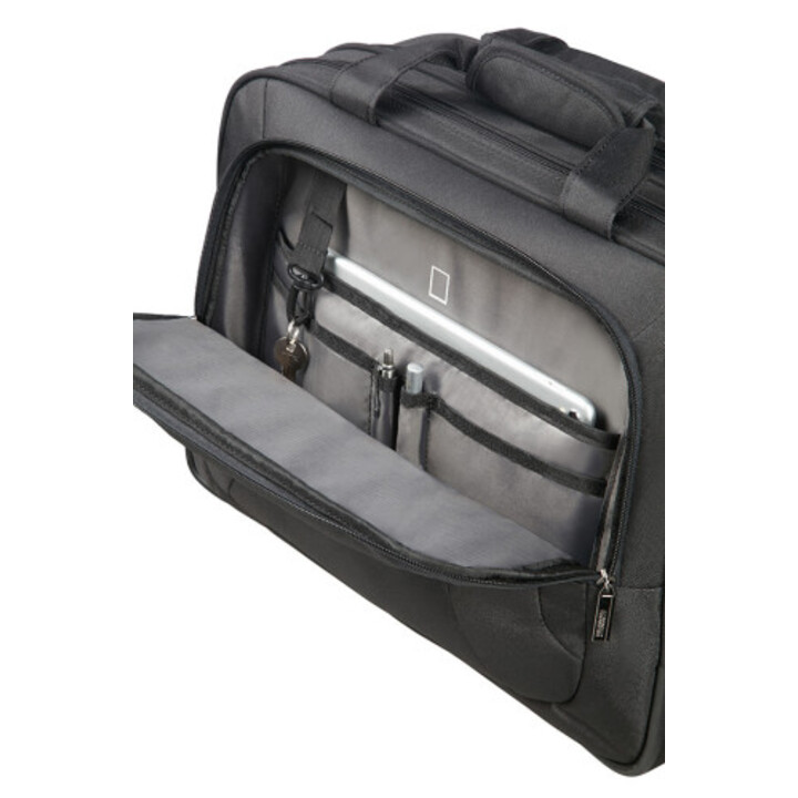 Maletín Con Ruedas Para Portátil De 15,6" Compartimento Para Ropa 230x440x380 Mm Negro American Tourister Sa33g006 Ne