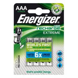 Blister 4 Pilas Recargables Extreme Potencia 800 Mah Tipo Hr03 Energizer E300624400