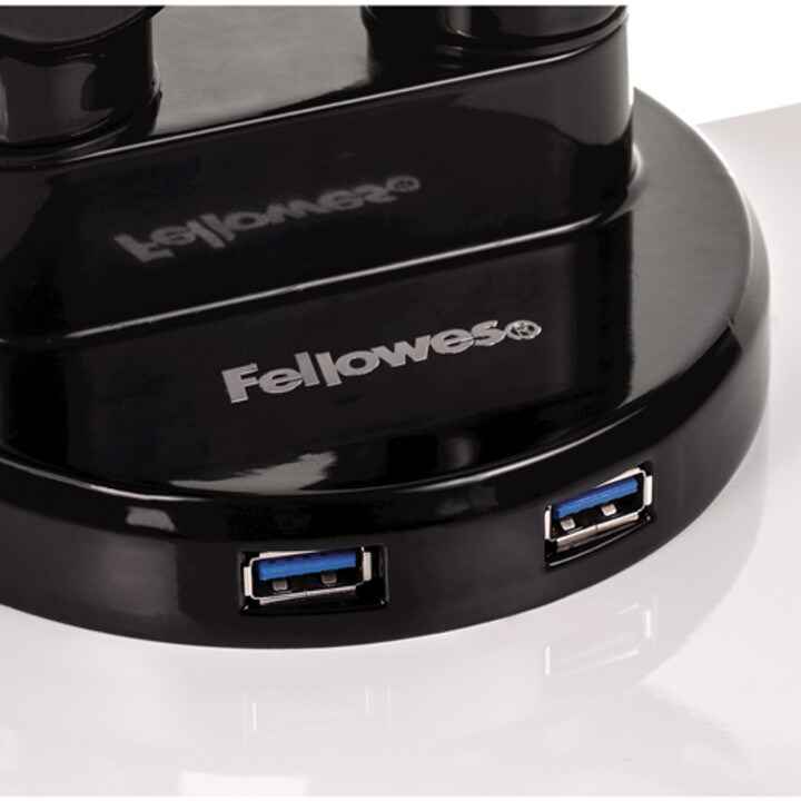 Fellowes Platinum Series Vertical Dual Monitor Arm 8043401